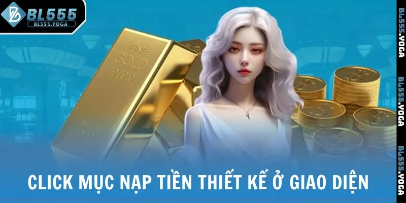 Click mục nạp tiền thiết kế ở giao diện
